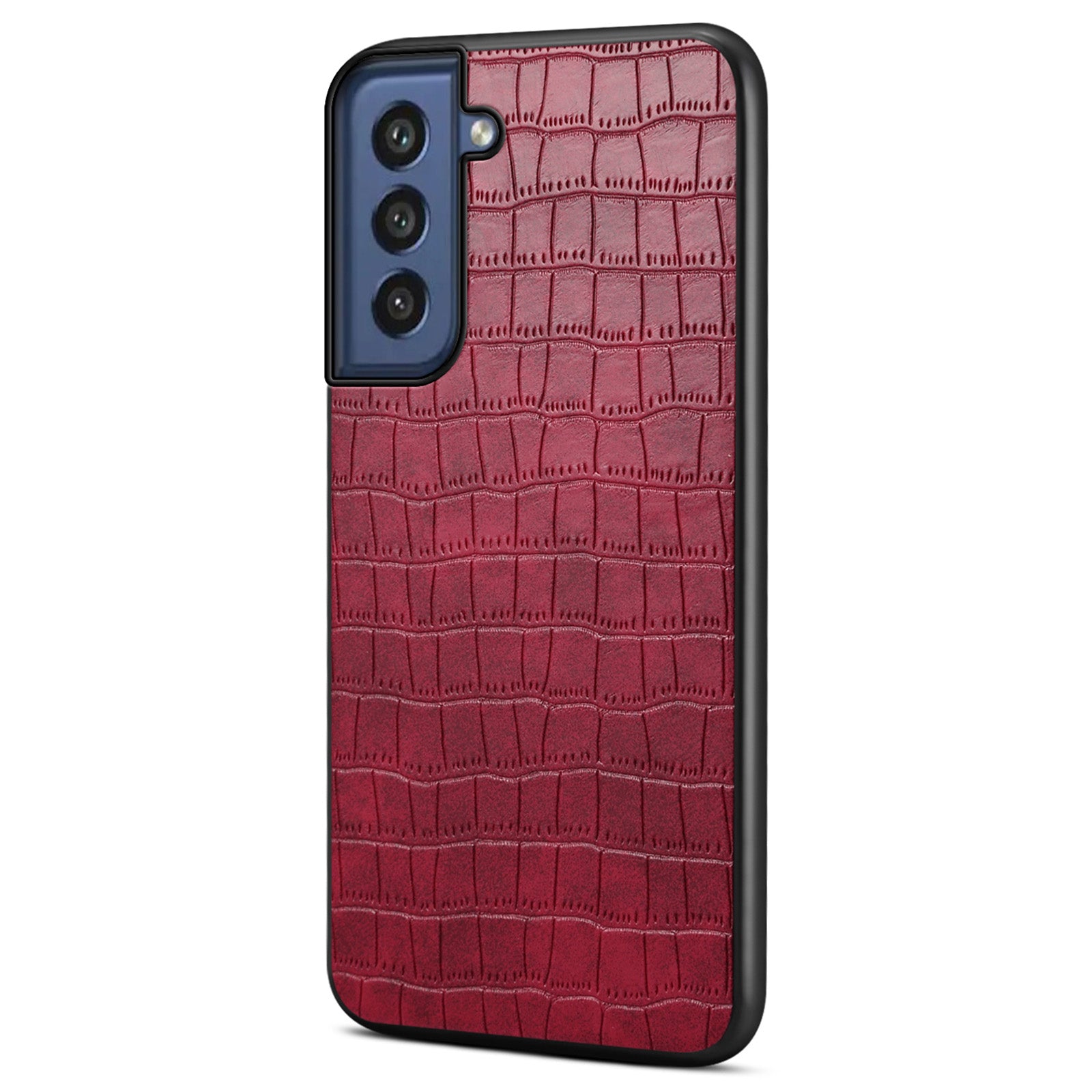 For Samsung Galaxy S21 FE 5G Cases Crocodile Textured Leather Covered Hybrid Phone Case For Samsung Galaxy S21 FE 5G Cases Crocodile Textured Leather Covered Hybrid Phone Case